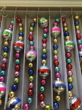 Christopher Radko Shiny Brite Christmas Ornament Garland 2 BOXES 7 Feet EACH
