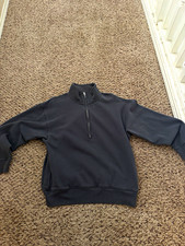 Abercrombie  Fitch Soft A F Max Essentials 1/4 Zip Fleece Mock Sweatshirt