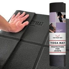Foldable Yoga Mat Thick, in 6 Combinations; Greater Support and Protection fo...