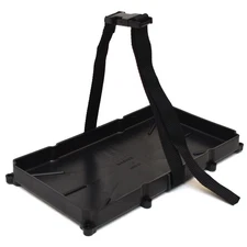 T-H Marine Boat Narrow Battery Tray NBH-31P | 13 x 7 Inch w/ Strap