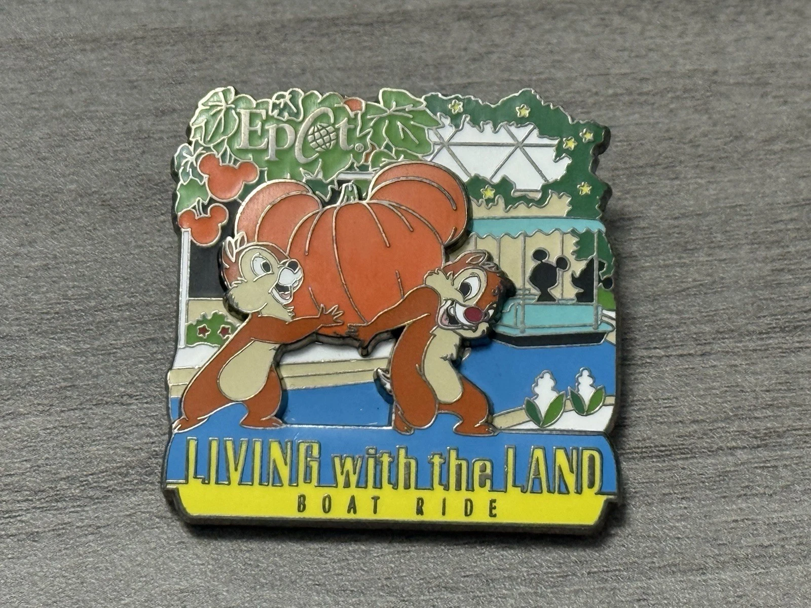Disney Living with the Land Epcot Chip 'n Dale Pin Single Attraction