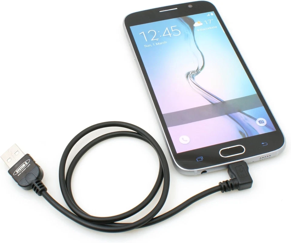 – Cavo Pieghevole a Spirale Micro USB 2.0, Con Connettore Angolare a 90° (Sinist - Immagine 2 di 4