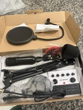 Podcast Mixer Equipment Microphone Bundle Kit Studio Audio Recording Streaming