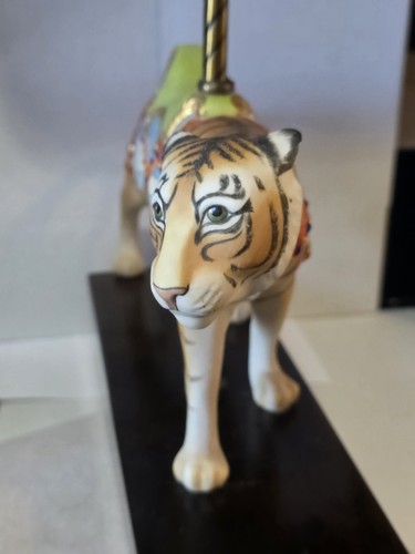 Cybis Porcelain Carousel - Tiger And Lion - Limited Edition Both of # 272 Of 325 - Picture 2 of 10