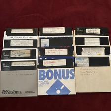 Commodore 64 5.25" Disks LOT Of 12 B3673