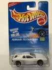 Vintage 1995 Hot Wheels Ferrari Testarossa White #497