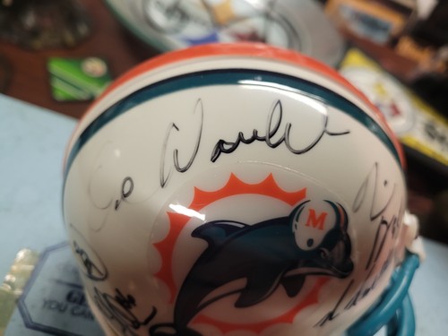 Miami Dolphins multi squadra firmato mini casco autografato (13 sigs) - Foto 3 di 9