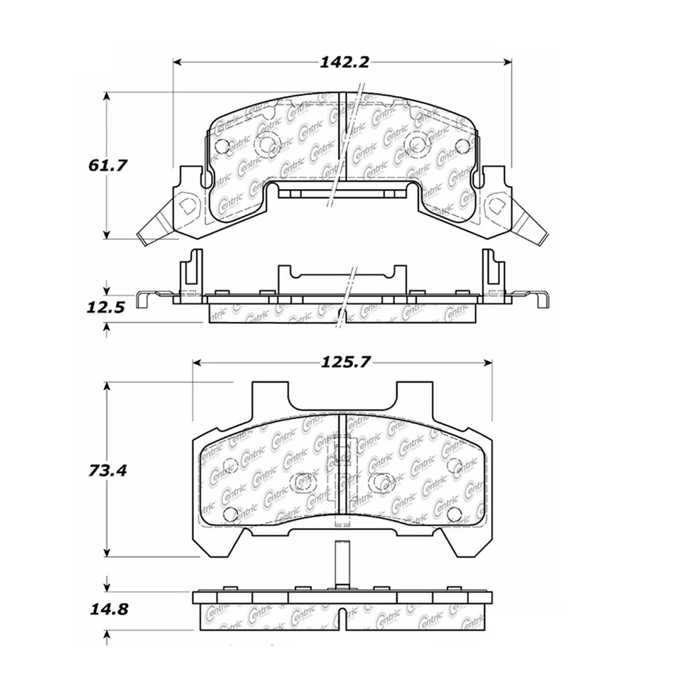 Juego de pastillas de freno de disco delanteras rotor de freno de disco para Chevrolet Cavalier 1985-1991 Foto 4 de 4