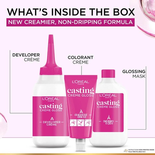L'Oréal Paris Casting Crème 5X Glossier Hair Color With Glycolic Gloss Complex - Picture 31 of 66