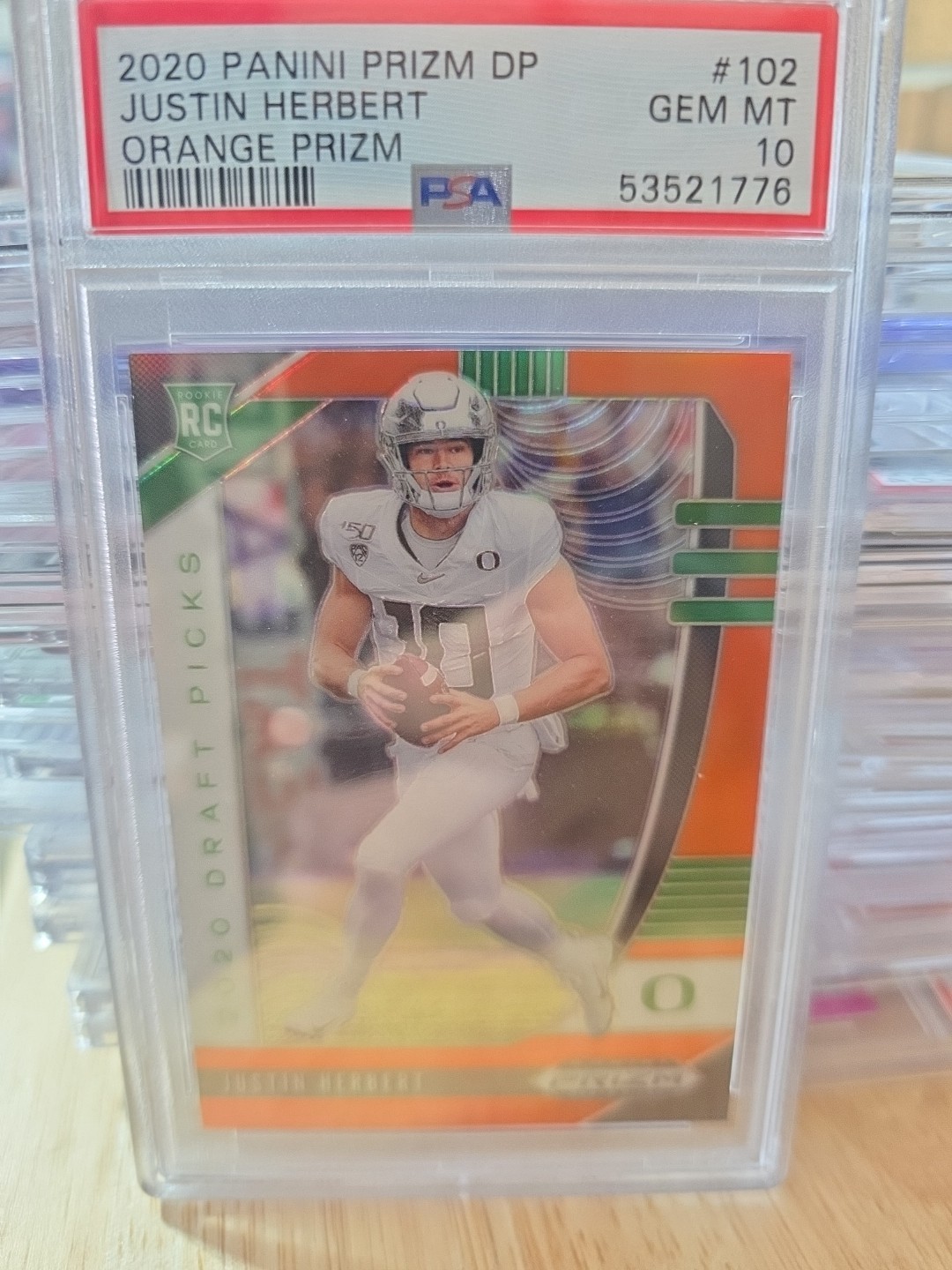 2020 Panini Prizm Draft Picks - Justin Herbert #102 Orange Prizm