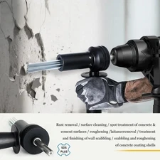 SDS Plus Electric Hammer Needle Scaler Adapter for Rust Removal Concrete Drillin
