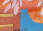 Abstract Menorah , 9x12”, Acrylic/mixed Media Paper, Handmade,Signed, COA — photo 4