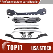 Front Bumper Cover Kit With Fog Light Compatible with 2015-2018 ford Edge