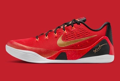 Nike Kobe IX 9 EM Protro China University Red Gold IH1400-600