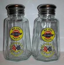 A Set of Chevy Parts/ Corvette Salt & Pepper Shakers