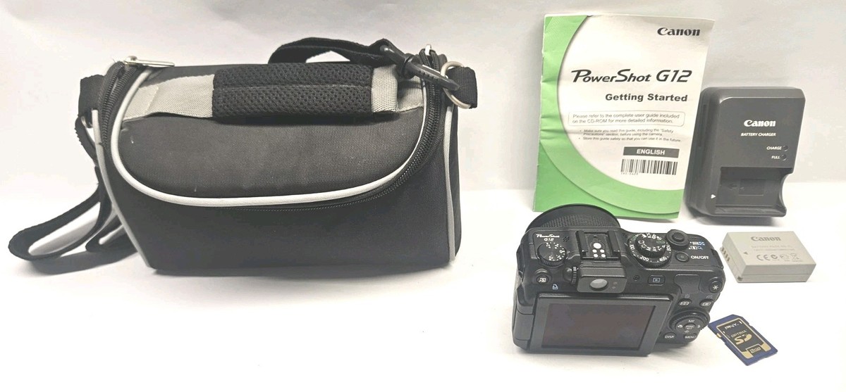 Canon PowerShot G12 10.0MP Digital Camera - Black for sale