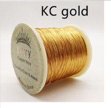 KC Gold Color retention copper wire 200g for jewelry Making DIY 0.3-1.0mm