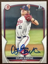 Dylan Questad Auto Signed 2023 Bowman Draft Bowman 1st #BD-25 Minnesota Twins