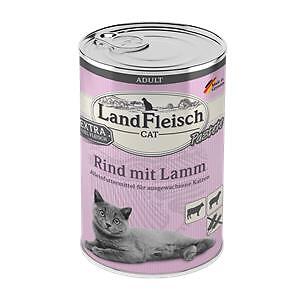 LandFleisch Cat Adult Pastete mit Rind+Lamm | 6x 400g Katzenfutter - Bild 1 von 1