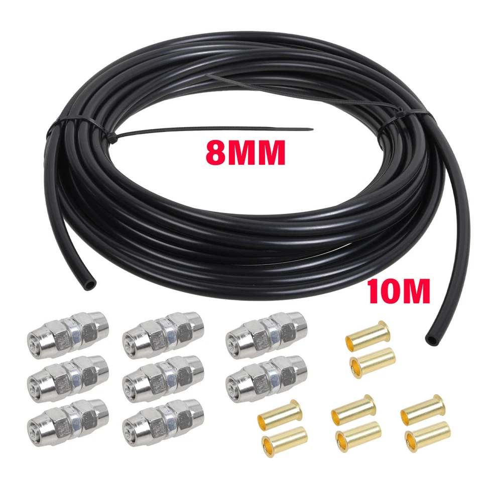 10 meter Kraftstoffleitung 8 mm Stahl Polyamidrohr Benzinleitung Reparaturset DE - Bild 2 von 4
