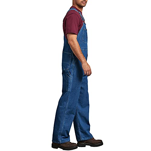 dickies men's 8396snb denim bib overall