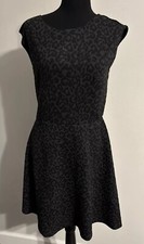 NWT LOFT Women's Sleeveless Midi A-Line Shift Dress Dark Charcoal Gray Sz 2