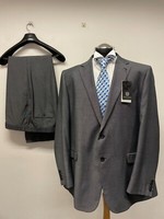 SKOPES 2PC SUIT IN GREY/SILVER 50L TRS W42 L35 BNWT (0247)