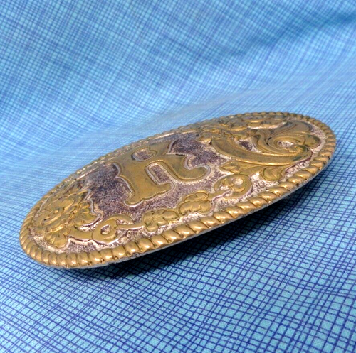 R Gürtelschnalle funktionstüchtig Cowboys Western Initiale R Monogramm Vintage 80er Crumrine.QRT644 - Bild 8 von 11
