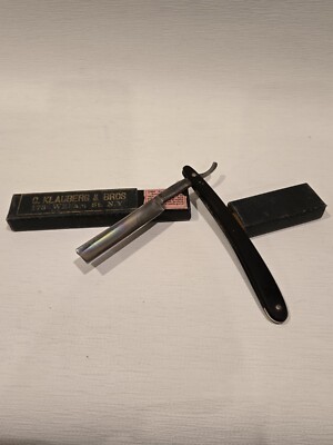 C. Klauberg & Bros 173 William St. Straight Blade Razor'' Masterpiece''/Germany 