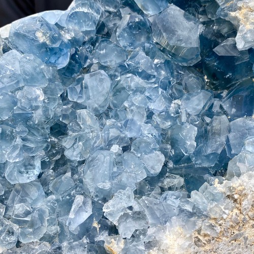 18.7LB Natural Beautiful Blue Celestite Crystal Geode Cave Mineral Specimen - 第 4/14 張圖片