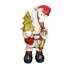 8.75" TII Collection Folk Art Santa Holiday Duck Swan Goose Christmas Holiday