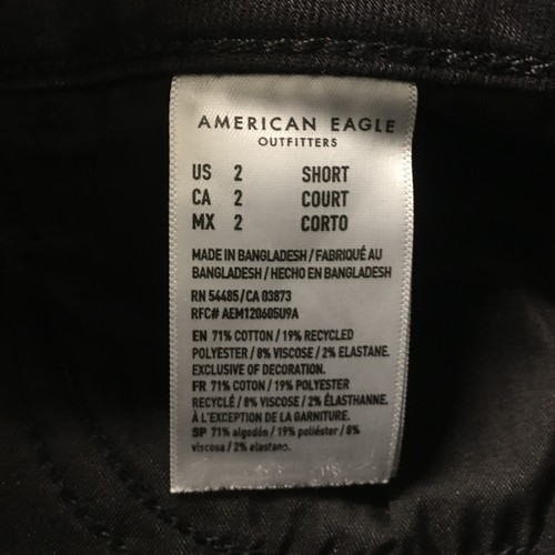 American Eagle Super High Rise Jegging Jeans Womens 2S (actual 26x27) Black NEW - Picture 21 of 24