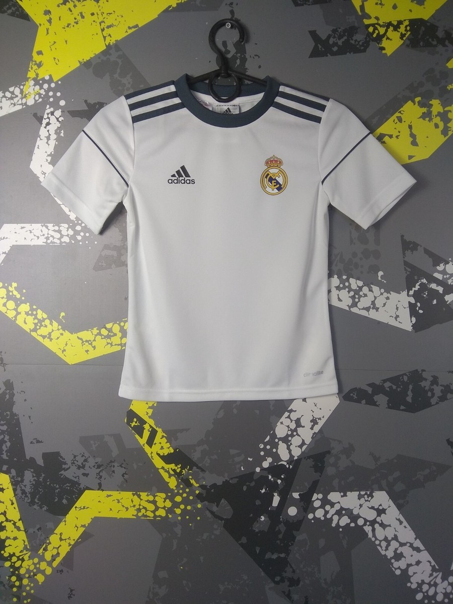 Real Madrid Training Jersey Football Shirt Adidas Young Size XS