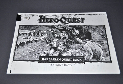 Heroquest  MB Ersatzteile  # Barbarian Quest Book-The Frozen Horror # Kopie !
