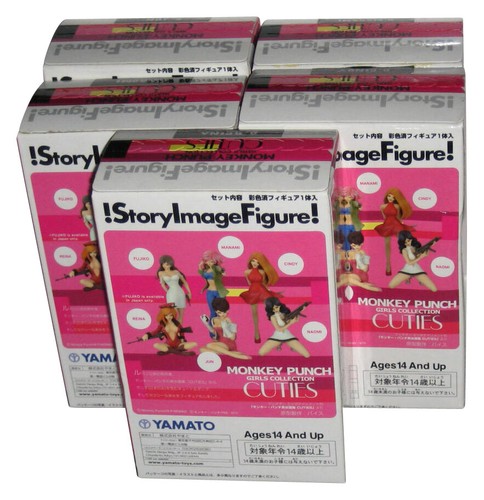 Monkey Punch Girls Cuties Collection Story Image Yamato Figure Set - (5 Figures) - Picture 2 of 3
