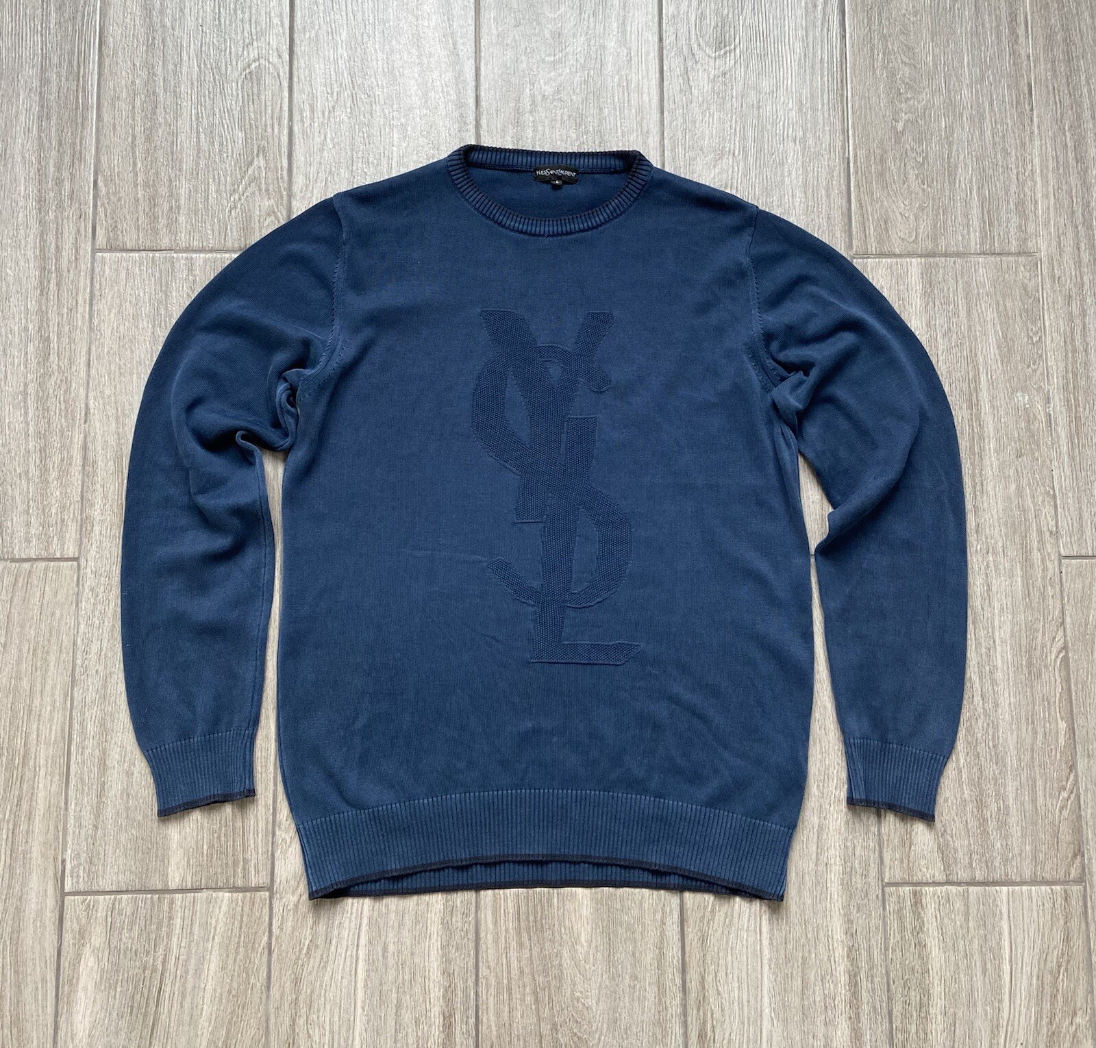 Maglione Yves Saint Laurent grande logo