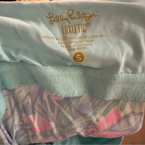 Lilly Pulitzer Rare Print Luxletic Meryl Tank Top in Mermaid Cove UPF 50 Vacatio - Picture 5 of 5