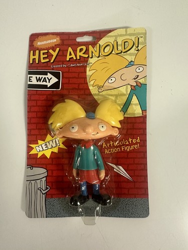 Hey Arnold Action Figure 2003 ARNOLD Wendys Kids Meal Nickelodeon Toy Unopened