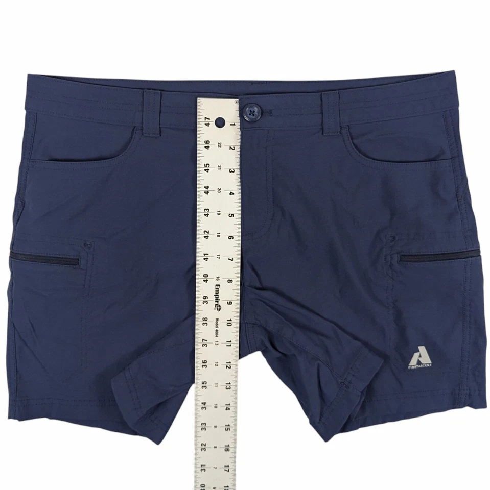 Pantalón Corto Eddie Bauer First Ascent Guide Pro Para Mujer Talla 14P Azul Nylon Exterior Usado en Excelente Condición Foto 3 de 4