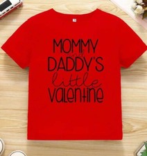 NWOT BOYS 'MOMMY  DADDY'S LITTLE VALENTINE' T-SHIRT, SZ. 6/7