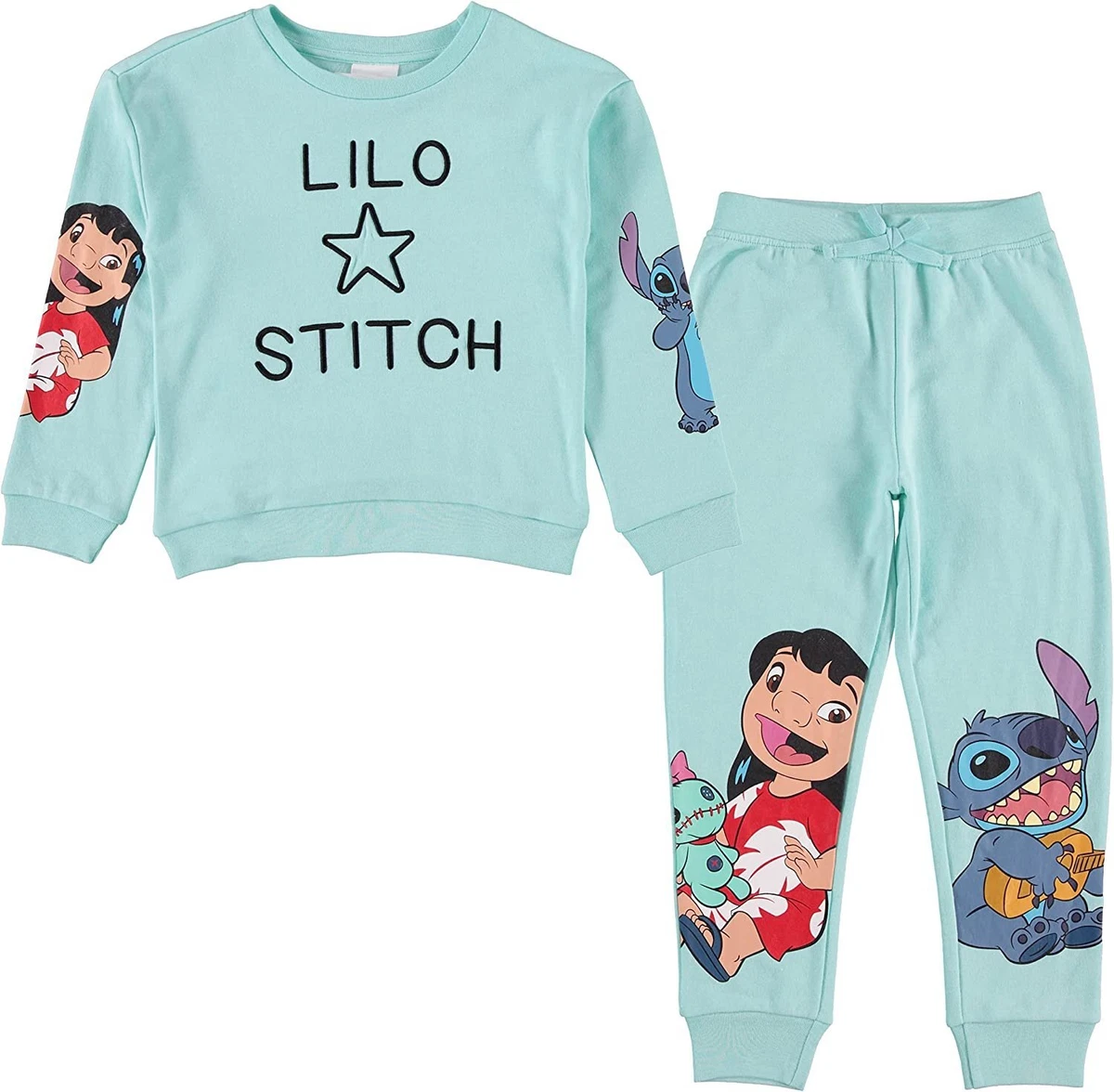 Disney Girls Lilo & Stitch Clothing Set - Stitch Sweatshirt Hoodie