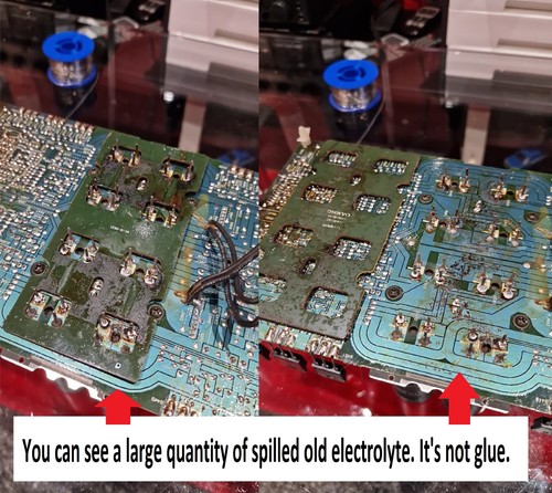Power Amplifier SAE 2400L Repair KIT - all capacitors - Picture 13 of 16