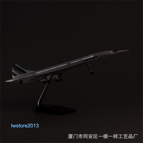 1:125 Air France Airways Airlines Passenger Airplane Aircraft Model with Lights - Picture 13 of 21