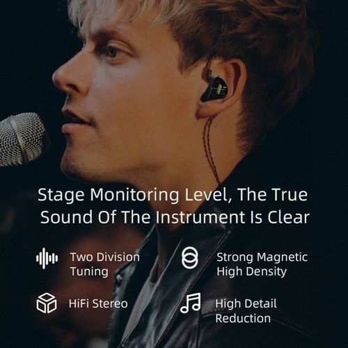 Earphones KZ EDX Earphone 1DD Hybrid HIFI Bass Earbuds In Ear Monitor Wired Head - Picture 7 of 9