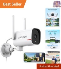 WiFi Security Camera 2K Outdoor Night Vision Motion Detection Alexa Google