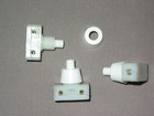 3 interrupteurs poussoir BLANC écrou BLANC lampe jumo art déco chevet lampe +