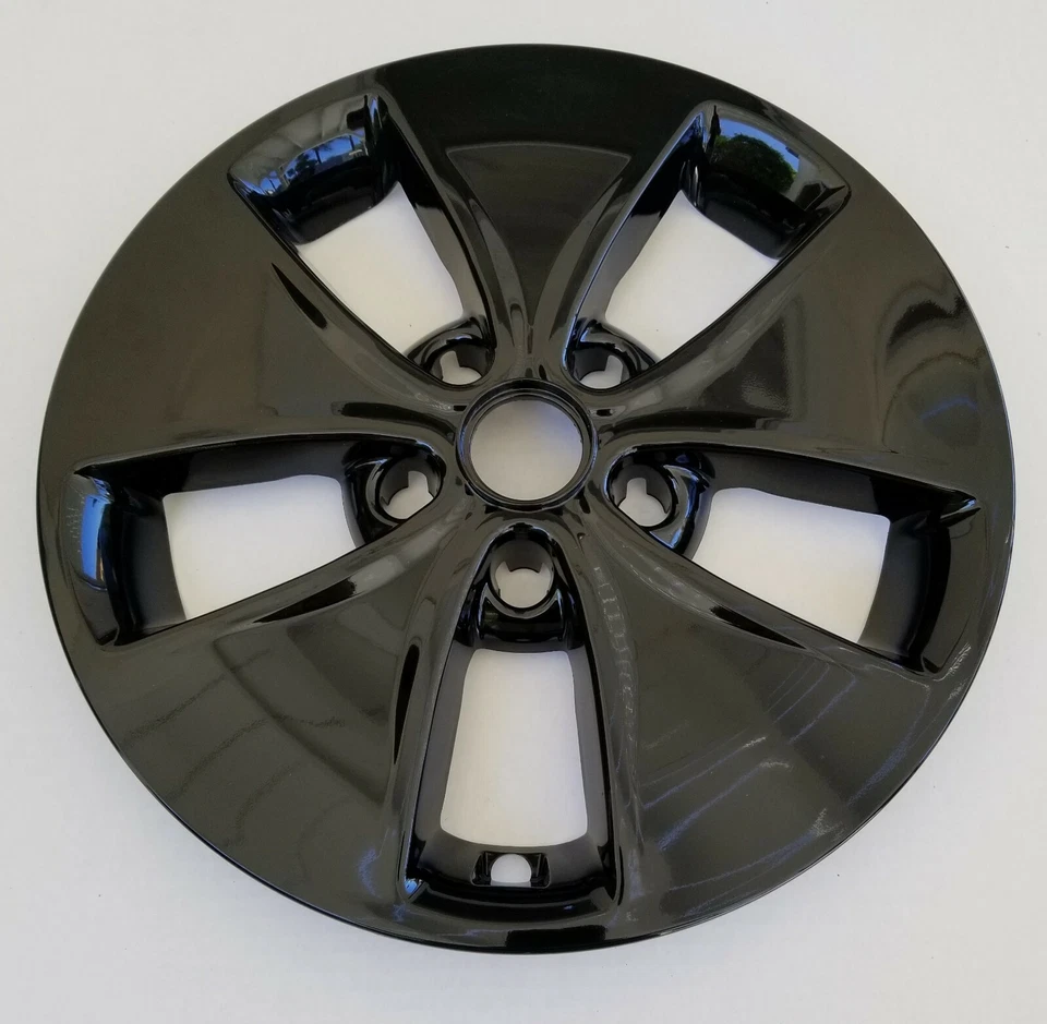 One Wheel Skin Cover Fits 2014-2016 Kia Soul 16" Gloss Black 5 Flared Spoke Foto 2 de 4
