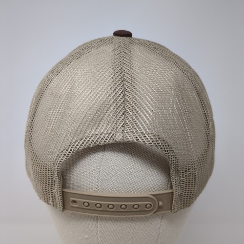 Lindo Lids Snapback Mesh Back Trucker Hat Brown One Size Embroidered - Picture 5 of 9