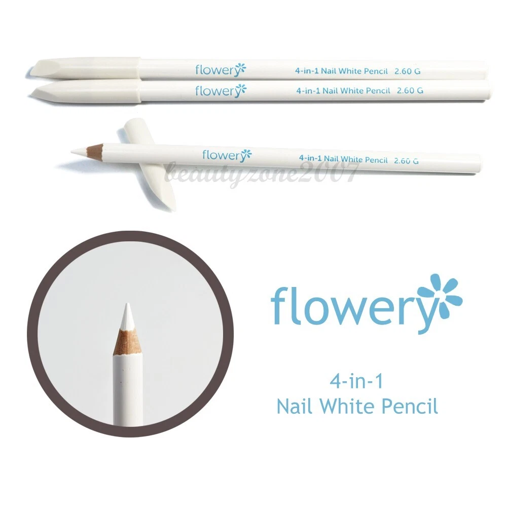 Details more than 161 flowery nail white pencil ceg.edu.vn