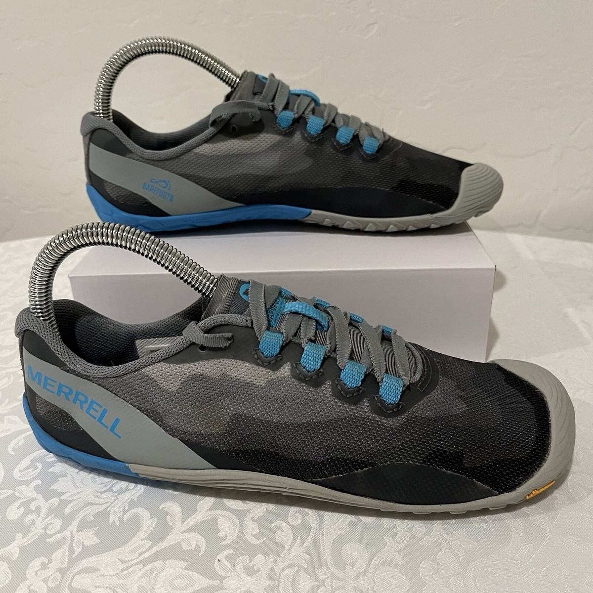 Merrell Vapor Glove Grey Vibram Lightweight Barefoot Shoes Women